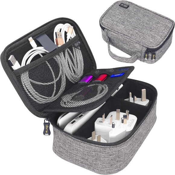 Other - Travel Electronics Organizer Small Carrying Case for Cables Phone Chargers USB P